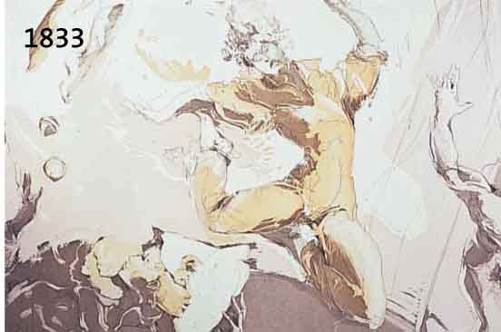 GÖRGÖRG, JÜRGEN, JONGLEURE, FARBAQUATINTARADIERUNG, HANDSING., BETITELT UND NUM. 45/110, CA. 48 X 63 CM
