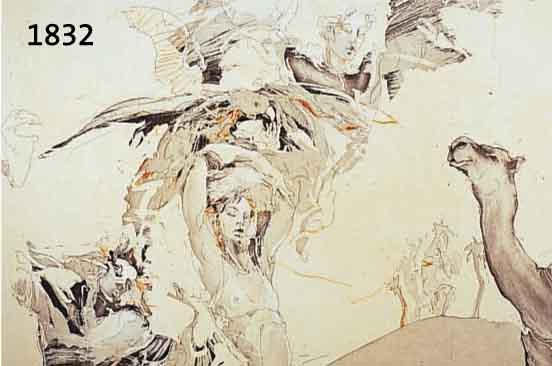 GÖRGGÖRG, JÜRGEN, WÜSTENVÖGEL, FARBAQUATINTARADIERUNG, HANDSIGN. UND NUM. 92/110, DATIERT 92, BETITELT, CA. 48 X 63 CM