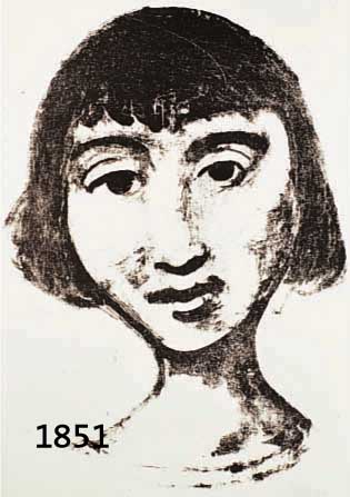 HOFHOFER, KARL, MÄDCHENKOPF, LITHOGRAPHIE, RE. U. HANDSIGNIERT CA. 32 X 23 CM, LEICHT GEBRÄUNT