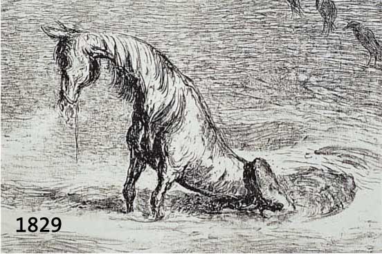 WEBWEBER, A. PAUL, 1893-1980, DAS ENDE, LITHOGRAPHIE, HANDSIGNIERT CA. 32,5 X 45,5 CM