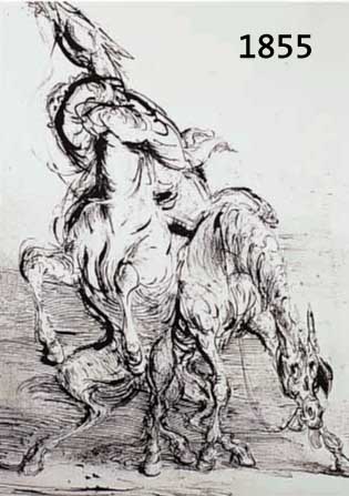 WEBER, A. PAUL, 1893-1980, AUFS ANDERE PFERD, LITHOGRAPIE, RE. U. HANDSIGNIERT, CA. 45 X 35 CM