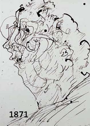 JANJANSSEN, HORST, 1929-1995 HAMBURG, SELBSTBILDNIS, LITHOGRAPHIE, HANDSIGNIERT,. CA. 34 X 26 CM