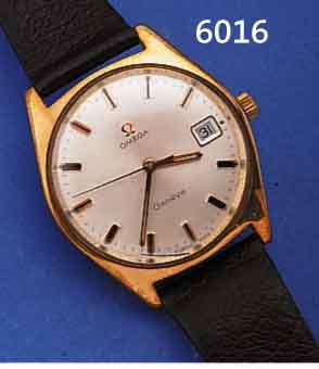 KONVOLUT: 2 OMEGA HERRENARMBANDUHREN, BEIDE HANDAUFZUG, 1X SERIE GENEVE, METALL M. GG- AUFL., BER., EDELST.-BODEN GESCHR., DATUM, KAL. 613, ...