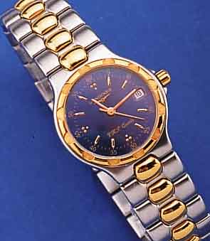 LONGINES DAMENARMBANDUHR CONQUEST, EDELSTAHLZ.T. MATT. U. GG KOMB. INCL. BAND M. FALT- SCHL., QUARTZ, DAT. BEI 3, ORIG. HüLLE FüR PAP., ...