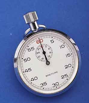 KONVOLUT: 2 EINHANDSTOPPER, UM 1968, BEIDE METALL VERCHR., BEIDE NORMALSCHW., 60ER AUßEN-TEIL., 1X HANHART, DEUTSCHLAND, 60-MIN.-STOPP-ZäHLER, 1X ...