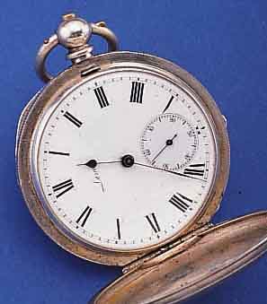 LENOIR SAVONETTE HERRENTASCHENUHR, SCHWEIZ FüR DEN BRIT. MARKT, UM 1880, SILBER, BEIDE SCHALEN SYM. GUILL., EMAILBL. SIGN., GEBL. ...