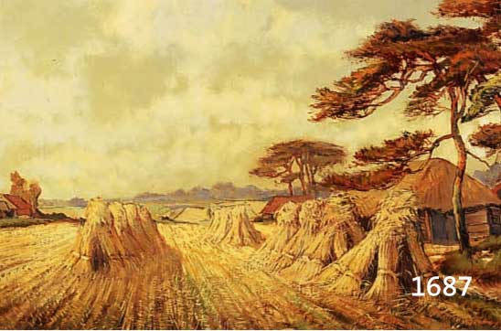 UNBEKANNTER KüNSTLER, 30/40ER JAHRE, LANDSCHAFTSDARSTELLUNG, ÖL/LWD., 40 X 80 CM, R.