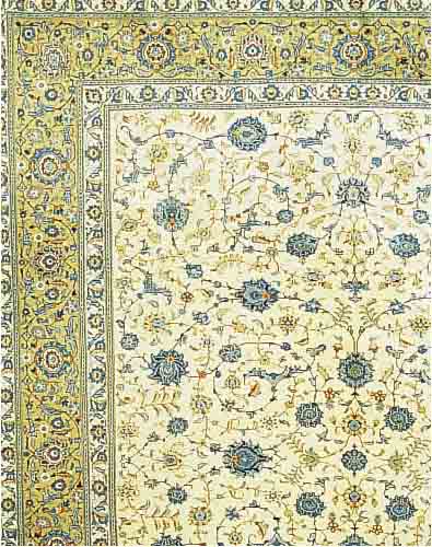 KESCHAN, PERSIEN, 390 X 300CM, EHZ 3 FLOR WOLLE, CA.40 JAHRE