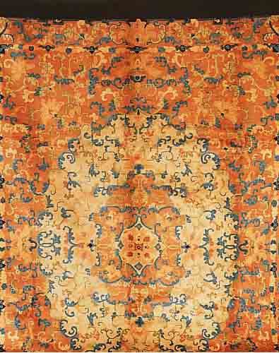 CHCHINA ALT, 358 X 274CM, EHZ 2 FLOR WOLLE, UM 1930