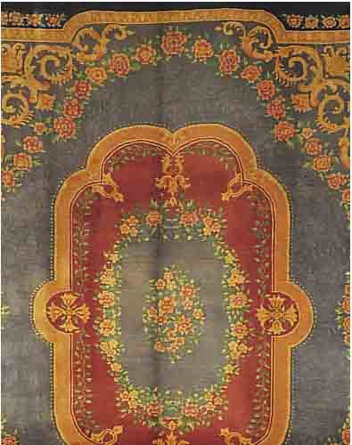 CHINA ALT, 347 X 268CM, EHZ 2 FLOR WOLLE, UM 1930