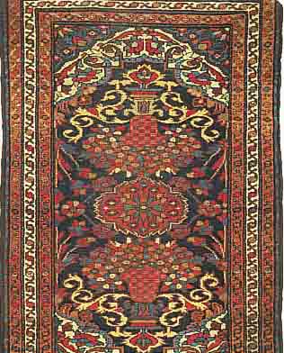 MEHRABAN, PERSIEN, 126 X 82CM, EHZ 3 FLOR WOLLE, UM 1920