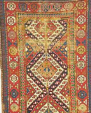 KAZAK, RUSSLAND, 255 X 121CM, EHZ 5 WOLLE AUF WOLLE