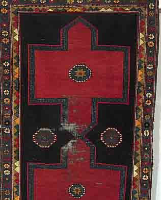 KAZAK, RUSSLAND, 185 X 107CM, EHZ 5 WOLLE AUF WOLLE, UM 1910