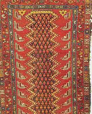 MALAYER, PERSIEN, 180 X 102CM, EHZ 5 FLOR WOLLE, UM 1910
