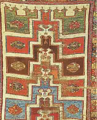 KARS, TüRKEI, 128 X 102CM, EHZ 5 WOLLE AUF WOLLE, UM 1890