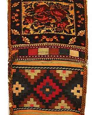 AFAFSHAR DOPPELTASCHE, PERSIEN, 98 X 41CM, EHZ 2, CA.80 JAHRE