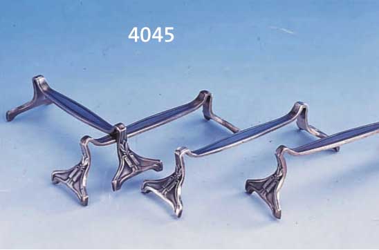 18 MESSERBäNKCHEN, WMF UM 1902/0, REINER JUGENDSTIL, UNGEMARKT, ABER ABGEBILDET, LEGIERUNG BRITTANNIA, L. TOTAL CA. 10.5 CM