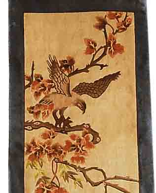 CHINA SEIDE, 122 X 61CM, REINE NATURSEIDE