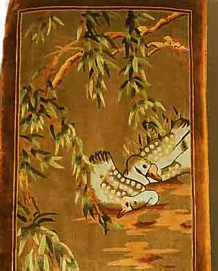 CHINA SEIDE, 137 X 69CM, REINE NATURSEIDE