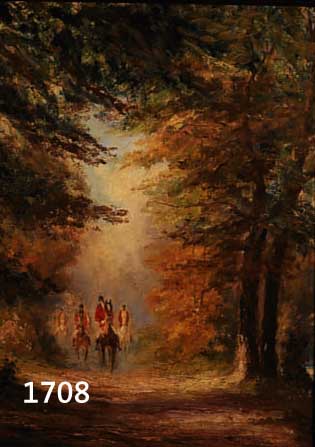 FALKENBERG, HäLFTE 20. JH., IMPRESSIONISTISCHER KüNSTLER, MORGENRITT IM ENGLISCHEN GARTEN IN MüNCHEN, ÖL/LWD., SIGN., VERSO ...