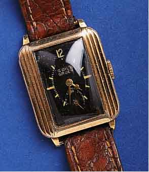KONVOLUKONVOLUT: 2 HERRENARMBANDUHREN, FÜR DEN US- MARKT, 1935-1940, BEIDE GG-FILLED, 1X GRUEN, 7 ST., HANDAUFZUGKAL. 703, 1X BENRUS, TONNEN- ...