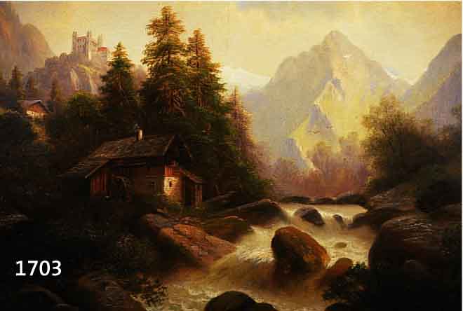 MOSER, H., LANDSCHAFTSMALER DES 19. JH., MALTE ZAHLREICHE LANDSCHAFTSBILDER, INSBE- SONDERE AUS DEN DOLOMITEN, DER UMGEBUNG BOZENSUND AUS ...