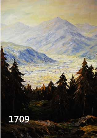 RASSBERGER, 1. HäLFTE 20. JH., BLICK INS TAL, ÖL/LWD., SIGN., CA.: 100 X 81 CM, R.