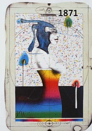 WUNDERLICH, PAUL, GEB. 1927, KLEINER STEINDRUCK, FARBLITHOGRAPHIE VON 1975, HANDSIGNIERT UND NUM. 6617/10000, CA. 24,8 X ...
