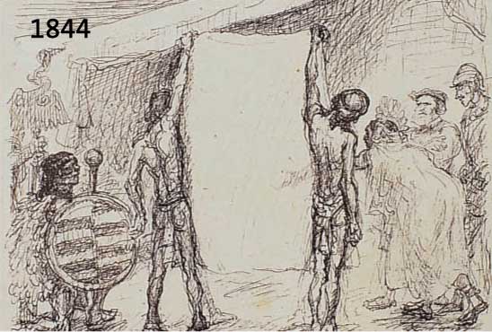 SLEVOGT, MAX, 1868-1932, ZWEI LITHOGRAPHIEN AUS CORTEZ: DIE EROBERUNG MEXIKOS, AUF CHINAPAPIER, VON 1915-18, BEIDE MIT BLEISTIFT HANDSIGNIERT, ...