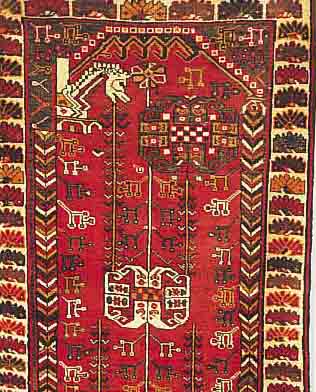 SHIRAZ, PERSIEN, 180 X 100CM, EHZ 3-4 WOLLE AUF WOLLE, CA.40 JAHRE