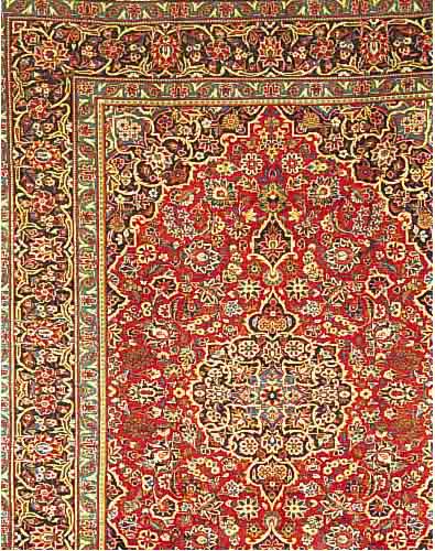 KESCHAN, PERSIEN, 333 X 239CM, EHZ 2 FLOR WOLLE, CA.20 JAHRE