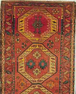 AZERBAJAN, 243 X 114CM, EHZ 3 FLOR WOLLE, CA.70 JAHRE