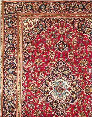 KESCHAN, PERSIEN, 369 X 249CM, EHZ 1-2 FLOR WOLLE, CA.20 JAHRE