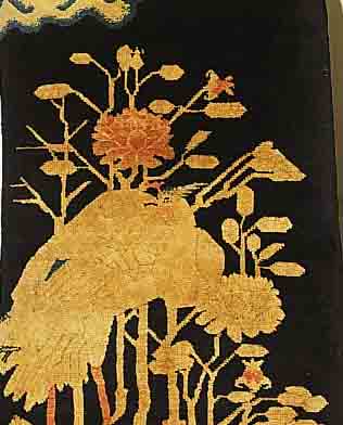 CHINA ALT, 126 X 64CM, FLOR WOLLE, UM 1900