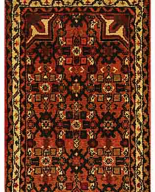 HOSSEINABAD, PERSIEN, 202 X 70CM, FLOR WOLLE