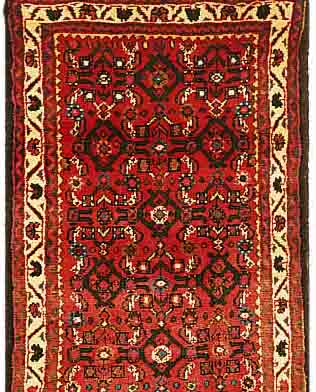 HOSSEINABAD, PERSIEN, 200 X 74CM, FLOR WOLLE