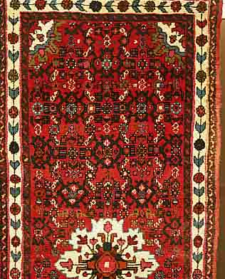 HOSSEINABAD, PERSIEN, 193 X 79CM, FLOR WOLLE