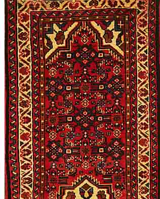 HOSSEINABAD, PERSIEN, 198 X 75CM, FLOR WOLLE