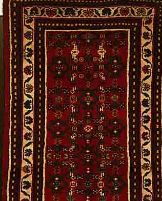 HOSSEINABAD, PERSIEN, 292 X 74CM, FLOR WOLLE