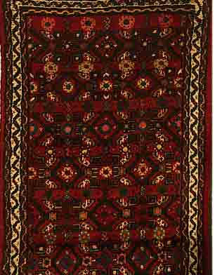 HOSSEINABAD, PERSIEN, 280 X 76CM, FLOR WOLLE