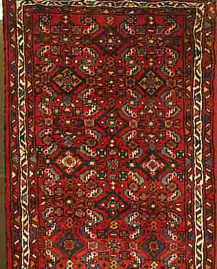 HOSSEINABAD, PERSIEN, 290 X 75CM, FLOR WOLLE