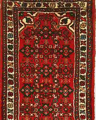 HOSSEINABAD, PERSIEN, 298 X 78CM, FLOR WOLLE