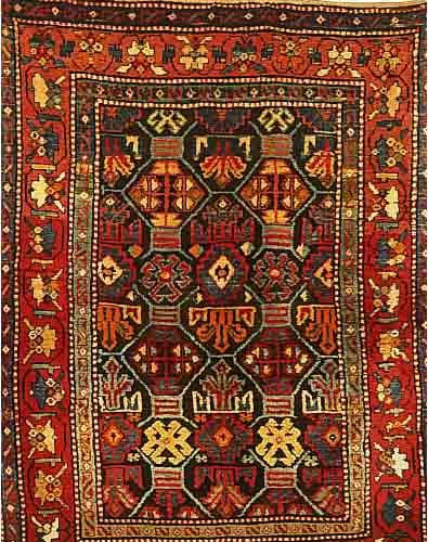 MOGHAN, RUSSLAND, 167X 130CM, WOLLE AUF WOLLE UM 1910