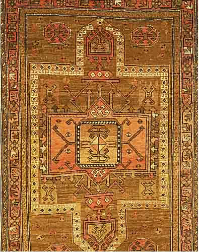 TSCHETSCHENIEN, RUSSLAND, 161 X 108CM, WOLLE AUF WOLLE, UM 1920