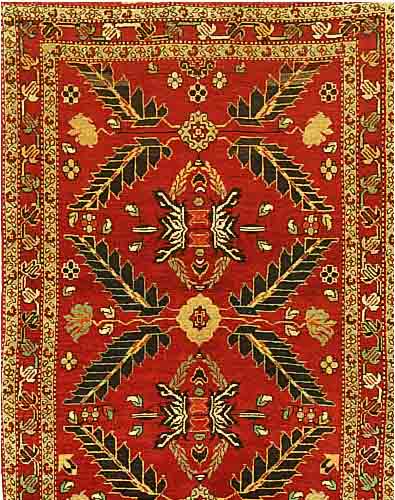 KARABAGH, RUSSLAND, 178 X 113CM, WOLLE AUF WOLLE UM 1920