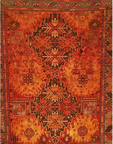 KARABAGH, RUSSLAND, 171 X 145CM, WOLLE AUF WOLLE, UM 1900