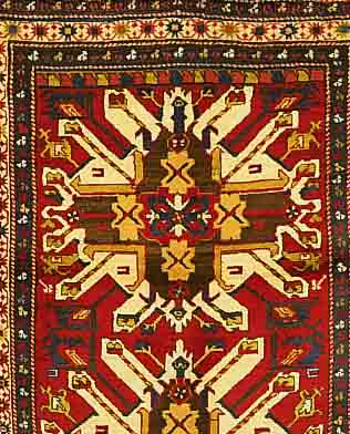 KAZAK, RUSSLAND, 163 X 139CM, WOLLE AUF WOLLE,