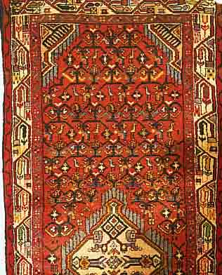 HOSSEINABAD, PERSIEN, 193 X 79CM, FLOR WOLLE