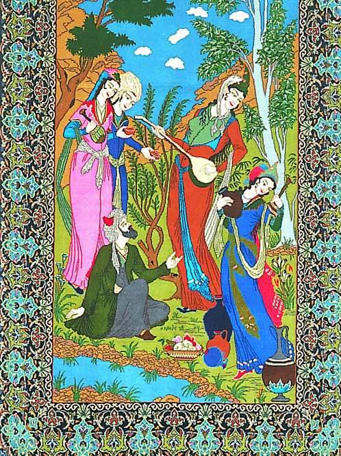 KESCHAN, PERSIEN, 228 X 148CM, FLOR WOLLE