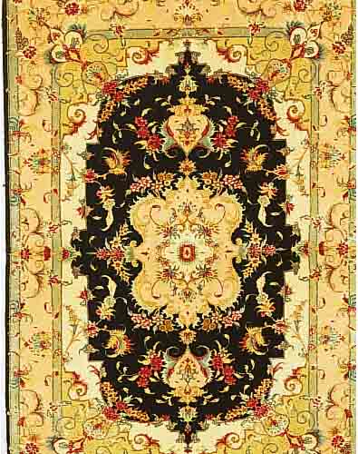 TäBRIZ FEIN, PERSIEN, 148 X 100CM, KORKWOLLE MIT SEIDE, CA.550.000 KN/QM